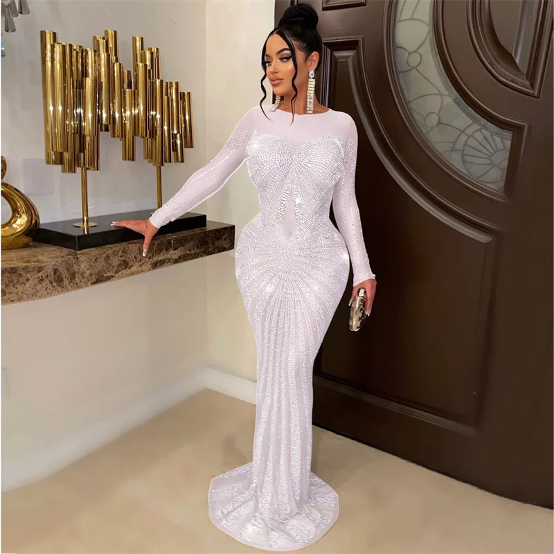 Sexy Sparkly Crystal Rhineston - Sparkly Rhinestone Club Party Dress ulasan dan harga