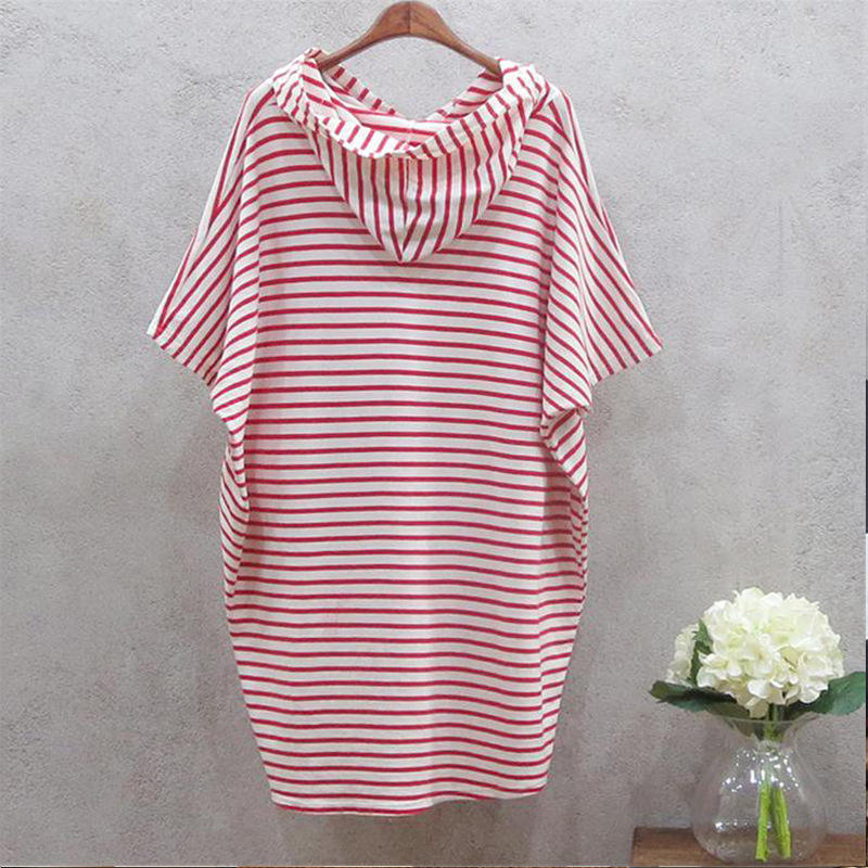 Summer New Korean Style Loose  - Korean Style A Line Shirt Dress ulasan dan harga
