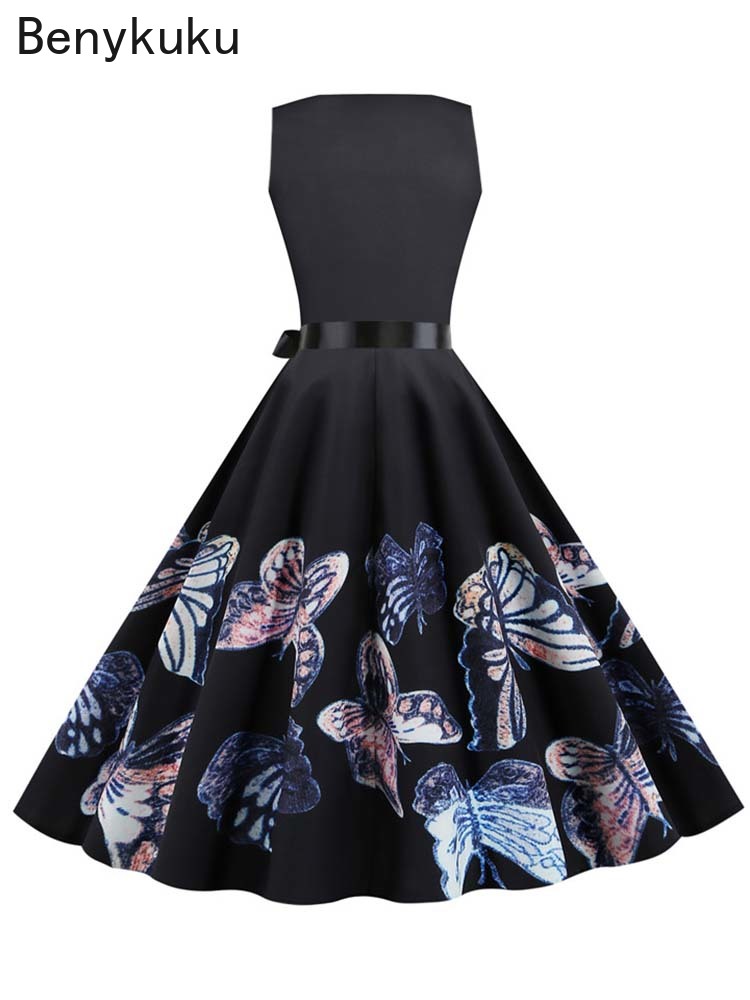 1950s Vintage Summer Dress Wom - French Vintage Floral Midi Dress ulasan dan harga