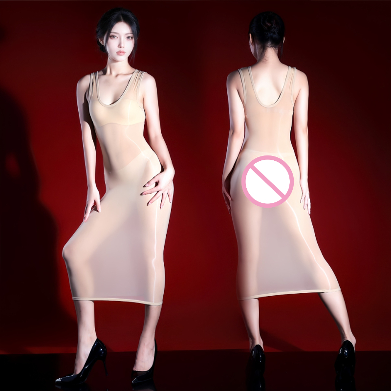 Women Sexy Dress Sleeveless Oi - Sexy Mesh Sheer Bodycon Dress ulasan dan harga